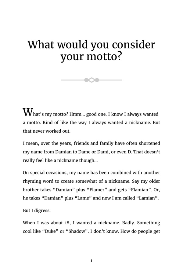 First page of the chapter