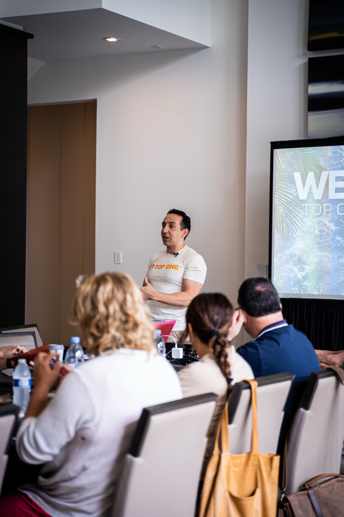 Damian Lanfranchi presenting at Top One